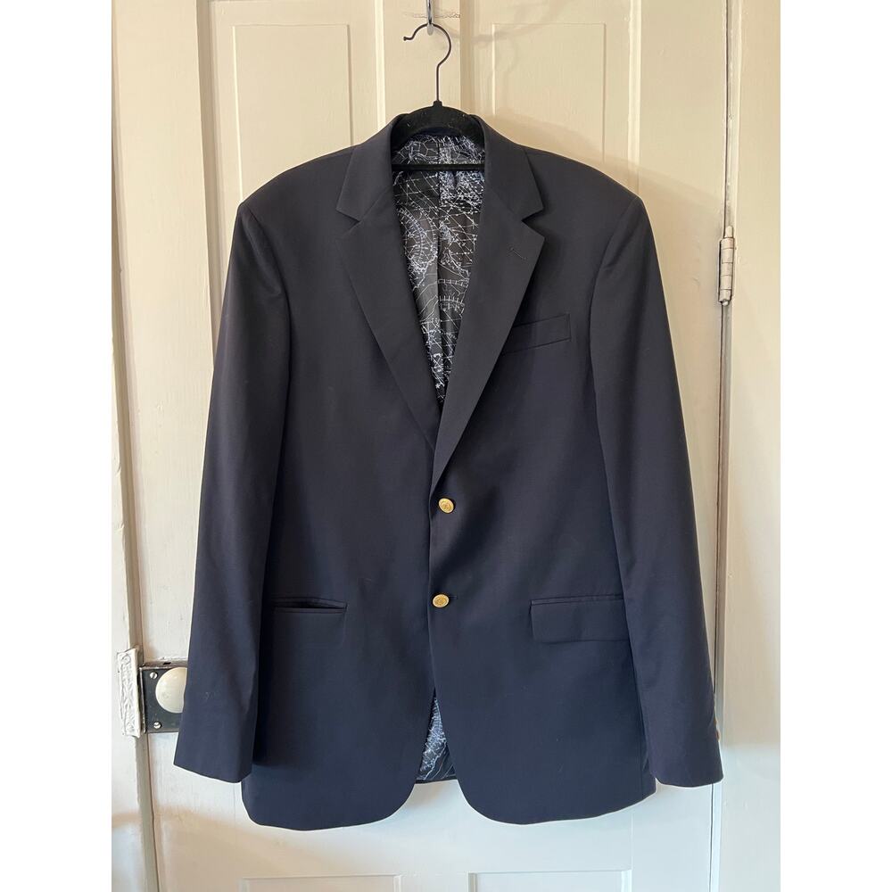 Vineyard Vines by Shep & Ian men's 42L blazer sport coat jacket navy blue yacht